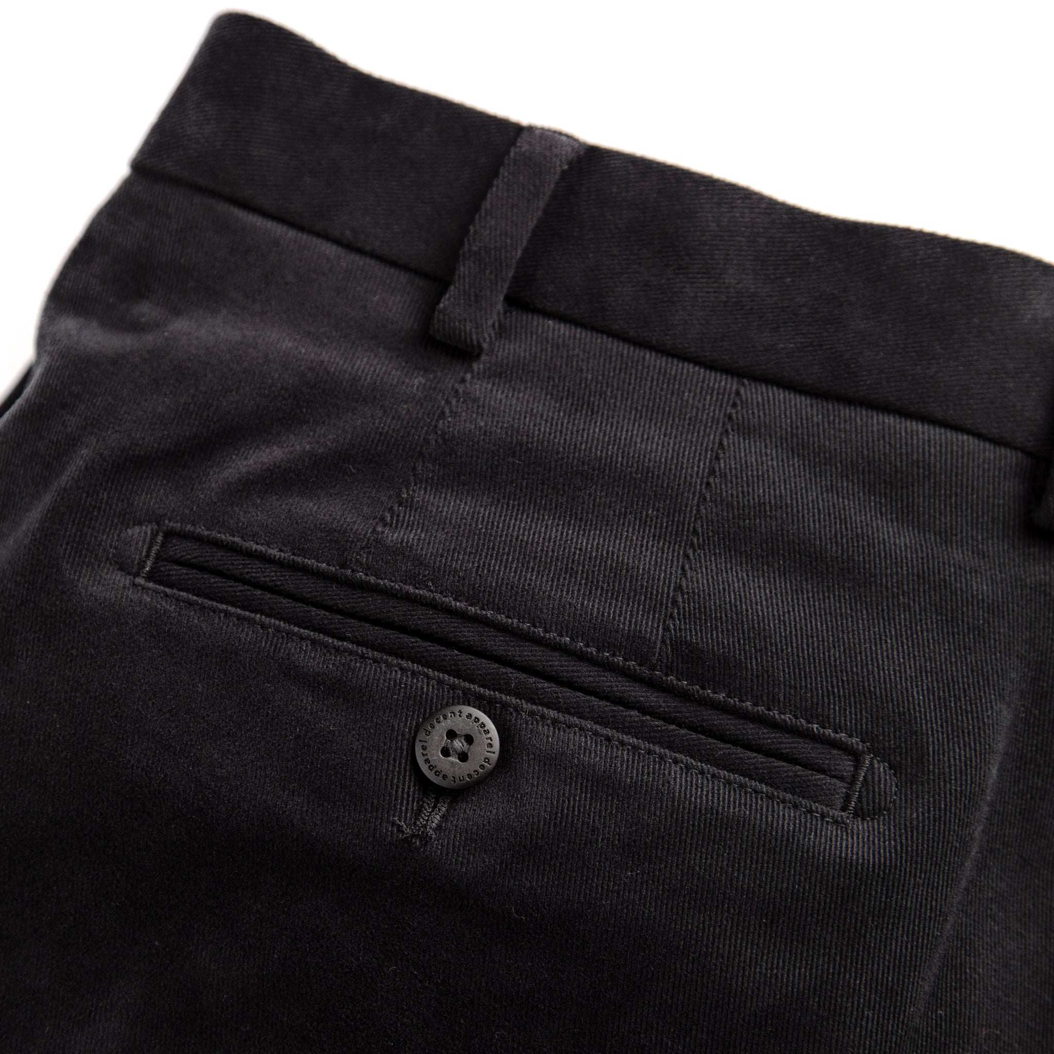 The Brushed Cotton Chino in Black – Decent Apparel
