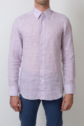 The Linen in Purple Stripe