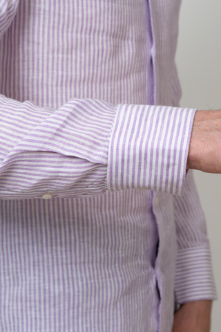 The Linen in Purple Stripe