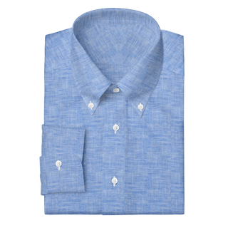 The Linen  Decent Apparel Carolina Blue Button Down Barrel