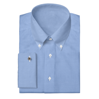The Oxford  Decent Apparel Light Blue Button Down Classic French