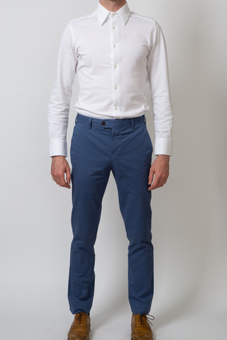 The Medium Weight Chino in Soft Blue  Decent Apparel   