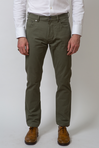 The Medium Weight 5-Pocket in Olive  Decent Apparel   