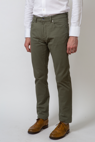 The Medium Weight 5-Pocket in Olive