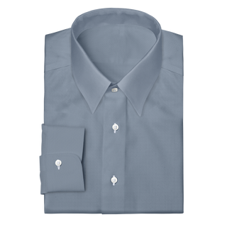 The Poplin  Decent Apparel Blue Pinpoint Forward Point Barrel