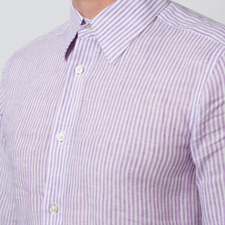 The Linen in Purple Stripe  Decent Apparel   