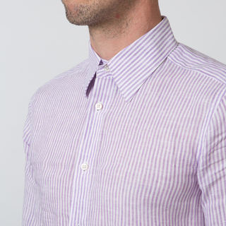 The Linen in Purple Stripe  Decent Apparel   