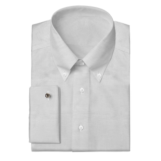The Linen  Decent Apparel White Button Down Classic French