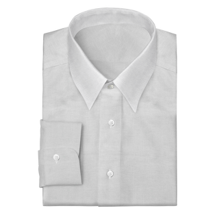 The Linen  Decent Apparel White Forward Point Barrel