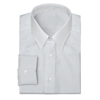 The Oxford  Decent Apparel White Forward Point Barrel