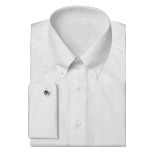 The Knit Dress Shirt  Decent Apparel White Pique Button Down Classic French