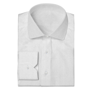 The Knit Dress Shirt  Decent Apparel White Pique Classic Spread Mitered