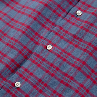 The Plaid Flannel in Blue & Red