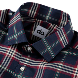 The Stretch Dress Shirt in Navy Signature Tartan  Decent Apparel   