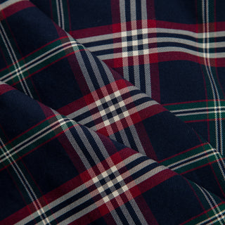 The Stretch Dress Shirt in Navy Signature Tartan