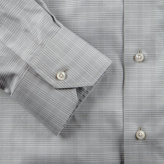 The Stretch Dress Shirt in Grey Glen Check