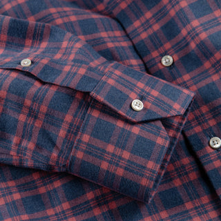 The Plaid Flannel in Blue & Coral