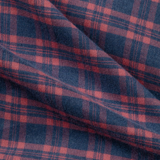 The Plaid Flannel in Blue & Coral