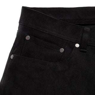 The Brushed Cotton 5-Pocket in Black  Decent Apparel   