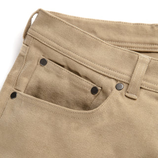 The Brushed Cotton 5-Pocket in Light Brown  Decent Apparel   