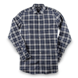 The Plaid Flannel in Navy & Grey