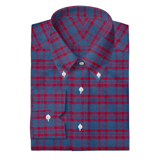 The Plaid Flannel in Blue & Red  Decent Apparel   