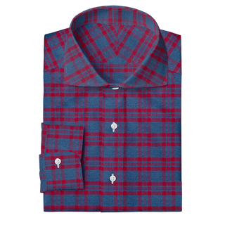 The Plaid Flannel in Blue & Red  Decent Apparel   