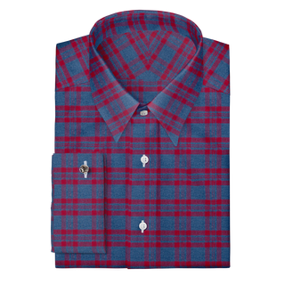 The Plaid Flannel in Blue & Red  Decent Apparel Forward Point Classic French 