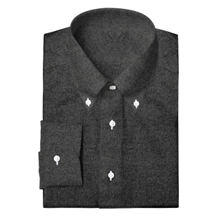 The Brushed Flannel in Charcoal  Decent Apparel Button Down Barrel 