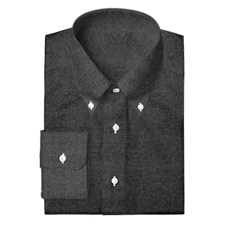 The Brushed Flannel in Charcoal  Decent Apparel Button Down Wide Barrel 