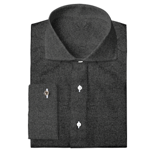 The Brushed Flannel in Charcoal  Decent Apparel Cutaway Classic French 