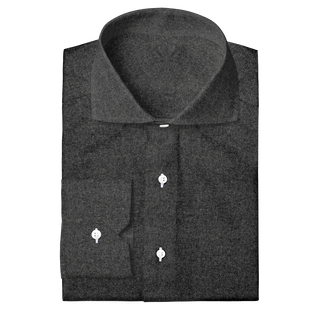 The Brushed Flannel in Charcoal  Decent Apparel Cutaway Mitered 