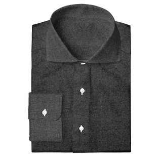 The Brushed Flannel in Charcoal  Decent Apparel Cutaway Wide Barrel 