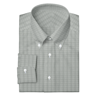 The Stretch Dress Shirt in Grey Glen Check  Decent Apparel Button Down Barrel 