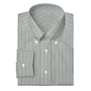 The Stretch Dress Shirt in Grey Glen Check  Decent Apparel   