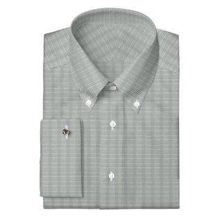 The Stretch Dress Shirt in Grey Glen Check  Decent Apparel   