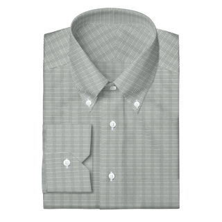 The Stretch Dress Shirt in Grey Glen Check  Decent Apparel   