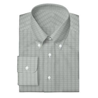 The Stretch Dress Shirt in Grey Glen Check  Decent Apparel   