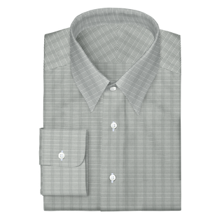 The Stretch Dress Shirt in Grey Glen Check  Decent Apparel   