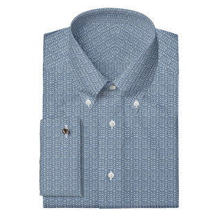 The Knit Dress Shirt in Light Blue Pattern  Decent Apparel Button Down Classic French 