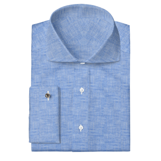 The Linen in Carolina Blue  Decent Apparel Cutaway Classic French 