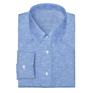 The Linen in Carolina Blue  Decent Apparel Forward Point Barrel 