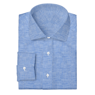 The Linen in Carolina Blue  Decent Apparel Classic Spread Barrel 