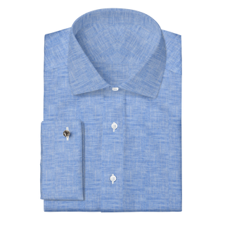 The Linen in Carolina Blue  Decent Apparel Classic Spread Classic French 