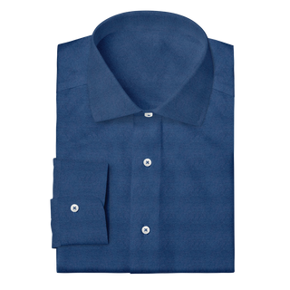 The Brushed Flannel in Navy  Decent Apparel Classic Spread Barrel 