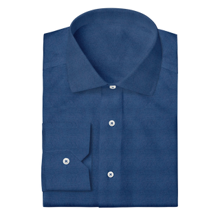 The Brushed Flannel in Navy  Decent Apparel Classic Spread Mitered 