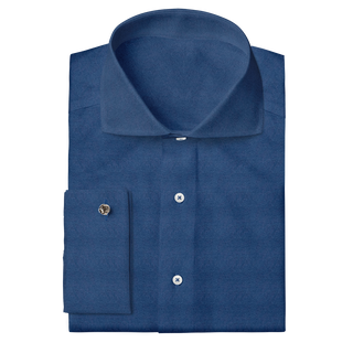 The Brushed Flannel in Navy  Decent Apparel Cutaway Classic French 