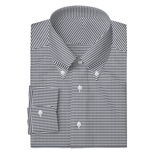 The Oxford in Navy Horizontal Stripe  Decent Apparel   