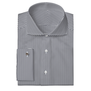 The Oxford in Navy Horizontal Stripe  Decent Apparel   