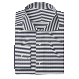 The Oxford in Navy Horizontal Stripe  Decent Apparel   